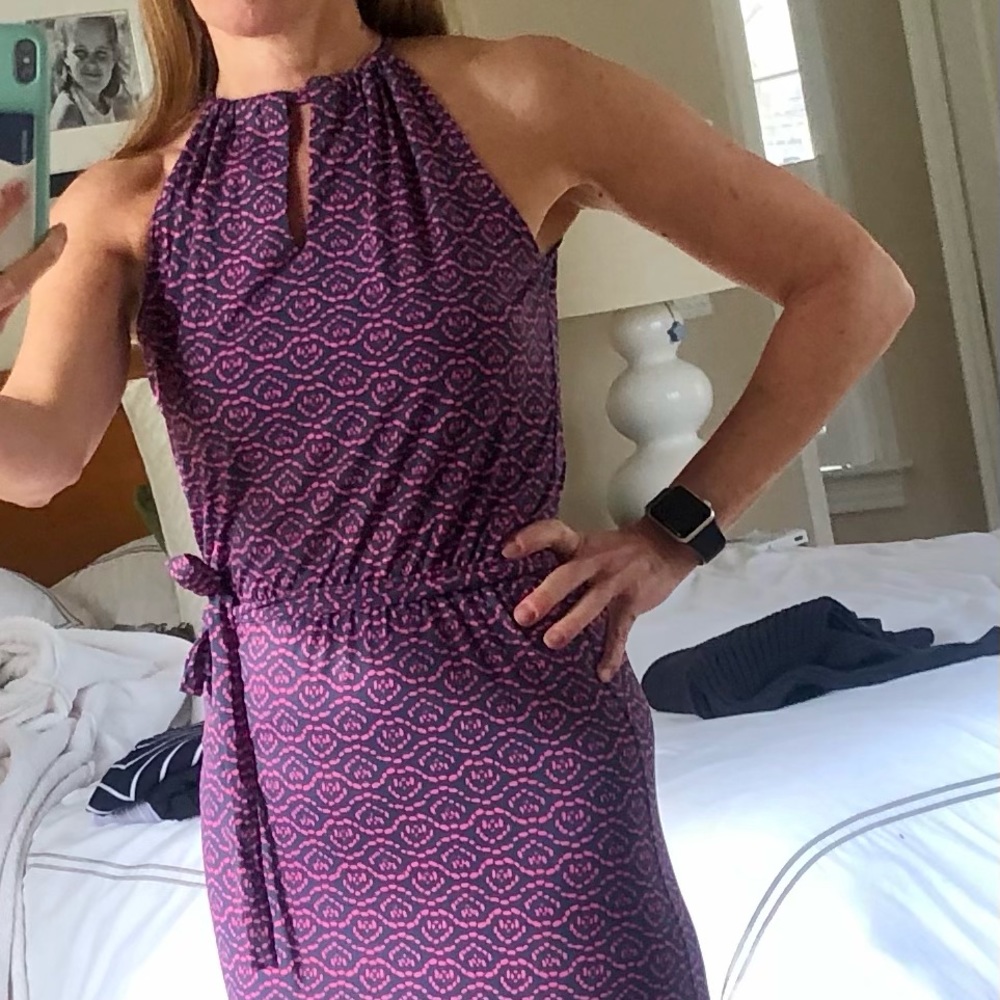 Ellie Kai long halter dress